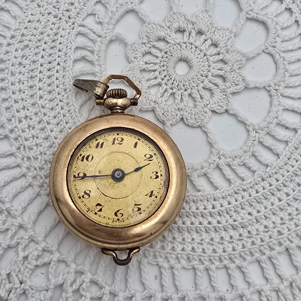 Antique A Schild Swiss Pocket Watch Gold Filled G Ducommun Case 1915 Non Running